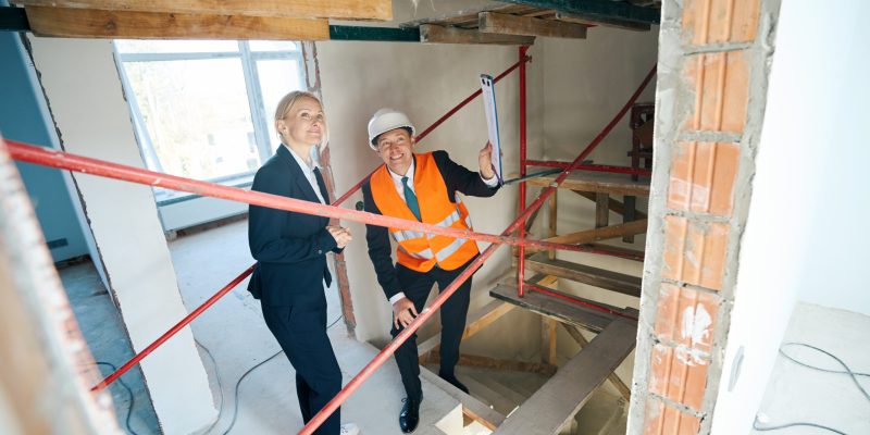 Experts Omega en inspection sur un chantier